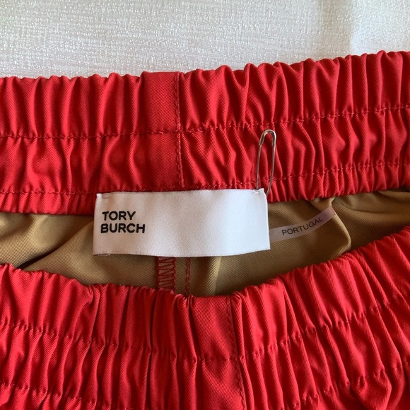 Tory Burch Women's Vibrant Red Athletic Shorts - Picture 2 of 8